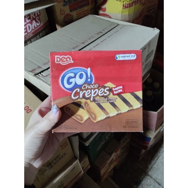 

go crepes / Choco crepes siantar top isi 24 pack