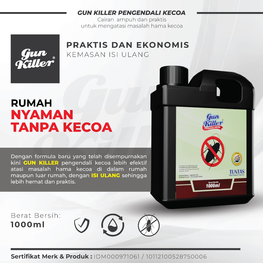 Obat anti kecoa racun kecoa dan semprotan untuk membersihkan ruangan