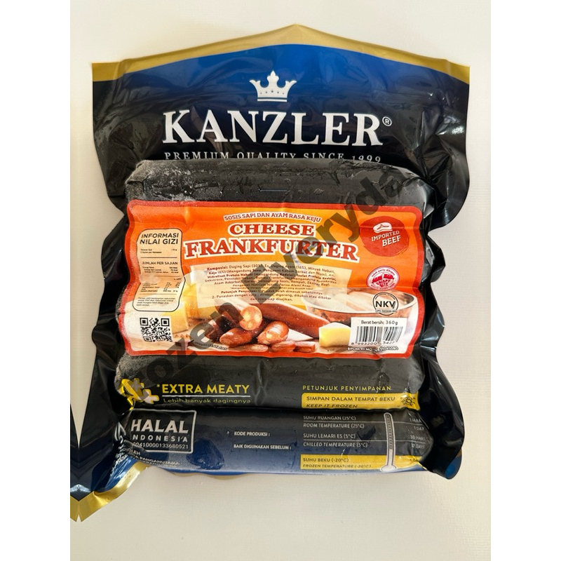 

KANZLER Sosis CHEESE FRANKFURTER 360gr