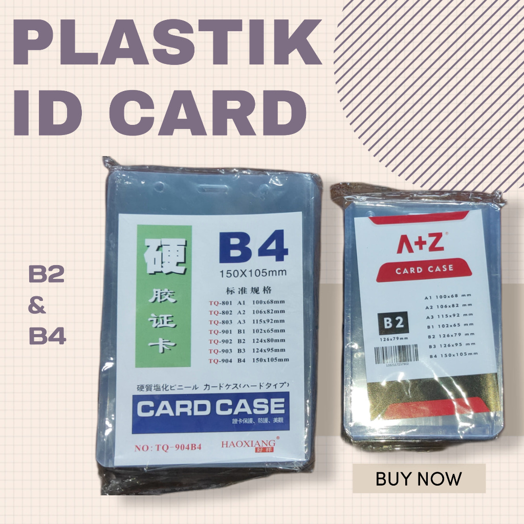 

PLASTIK ID CARD B2 B3 B4/ CARD CASE