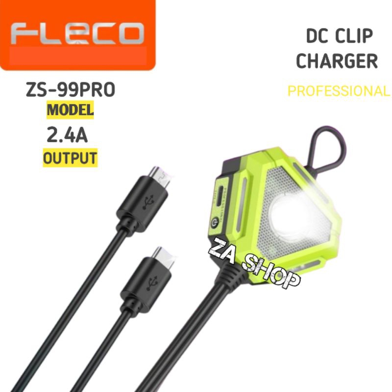 Charger DC HP Ke Aki Universal Cas Hp Dari Aki Fleco ZS-99PRO