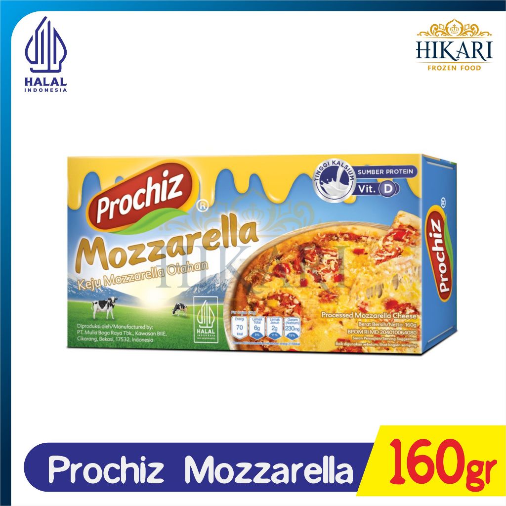 

Keju Prochiz Mozzarella 160gr - Keju Mozzarella - Hallal - 11.11 GRATIS 1