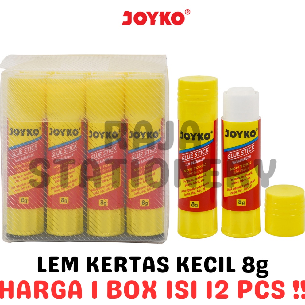 

KODE B16Q JOYKO GLUE STICK 8g LEM BATANG STIK JOYKO KECIL GS9 LUSIN 12PCS