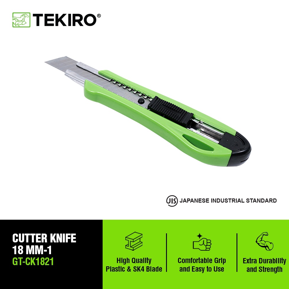 

KODE P1X Tekiro Pisau Cutter Besar 18 Mm Carter Tools
