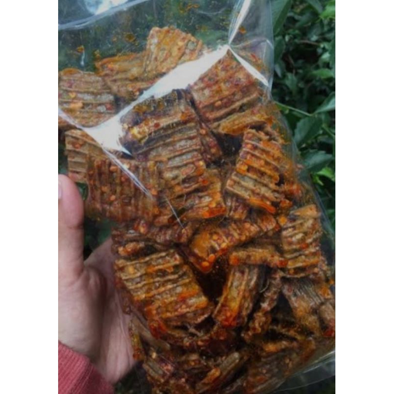 

KERUPUK ASBES / KERUPUK JENGKOL PEDAS DAUN JERUK / ORIGINAL kemasan 250gram