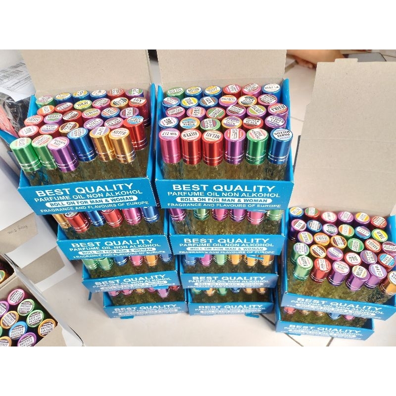 PARFUM REFIL ROLL ON 7ML NON ALKOHOL 1 BOX 30 AROMA BONUS TEMPAT PARFUM