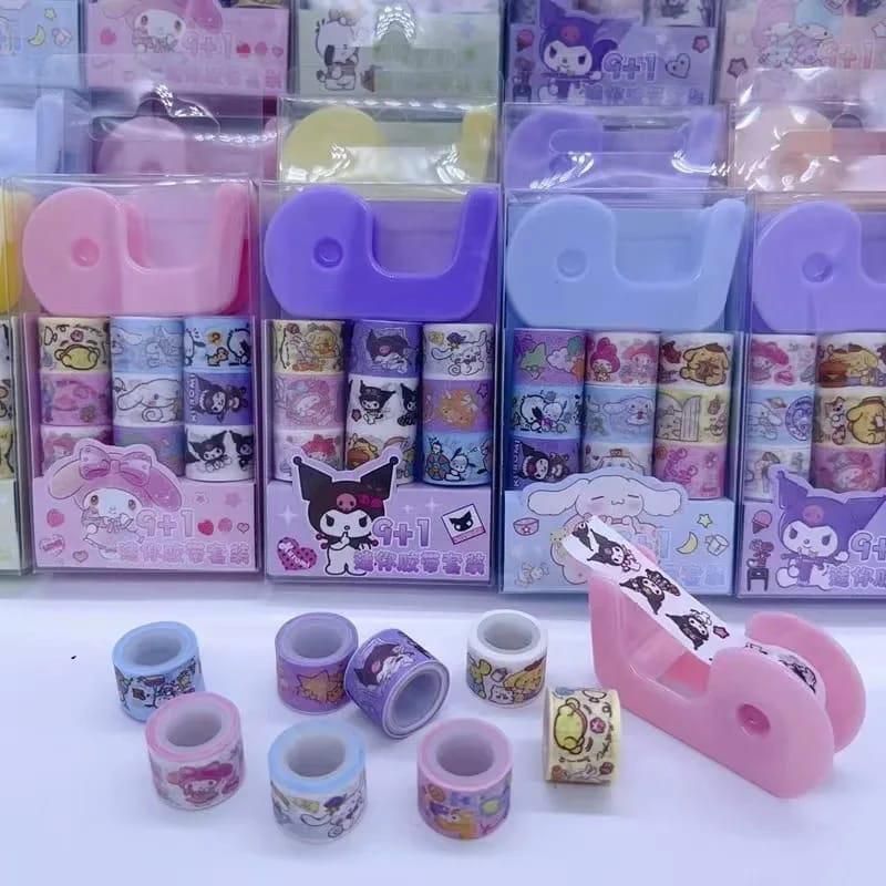 

KS Tape 9in1 TAPE ROLL SELOTIP UNICORN + ALAT DISPENSER MINI / MAINAN SOLATIP ISOLASI GLITTER