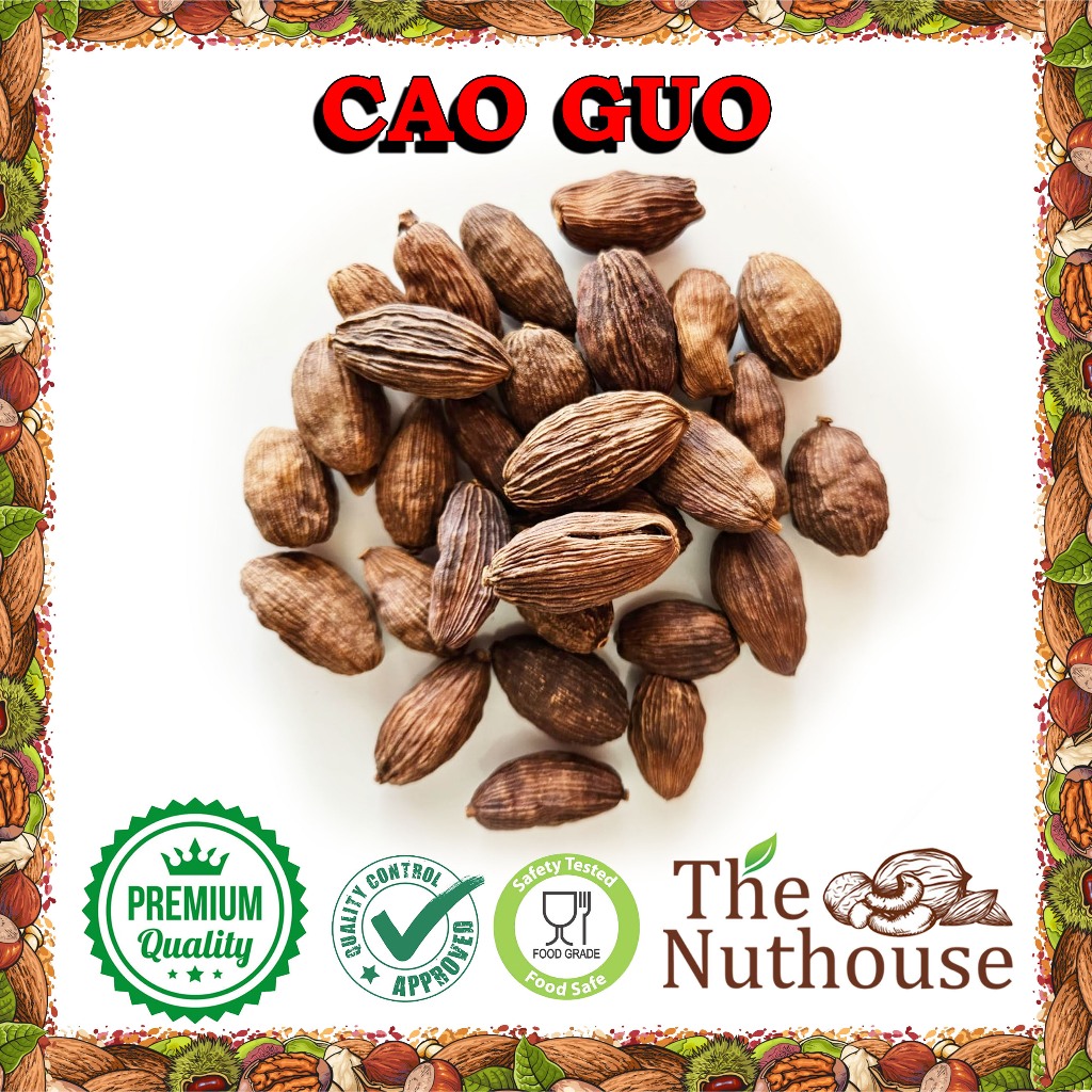 

100gr Cao Guo / Amomum Tsaoko / Chinese Black Cardamom / Kapulaga Hitam Cina / Caoguo [Premium Quality]