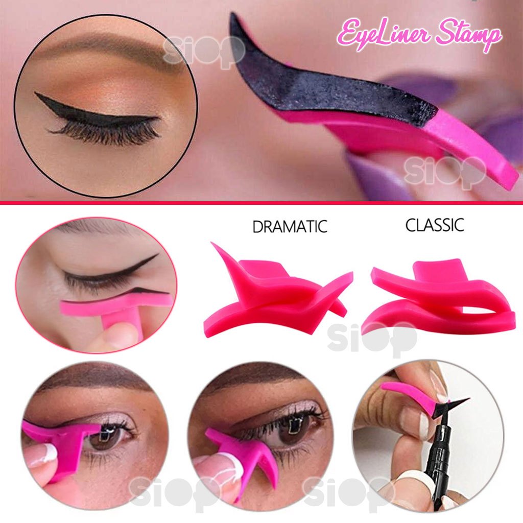 Cetakan Eyeliner Wing Cap Stamp Makeup Tools