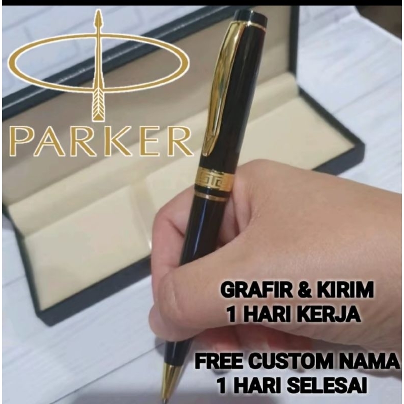 

Bulpoint parker Twist Act Clip Gold Free Grafir Nama/Logo + Box Exclusive