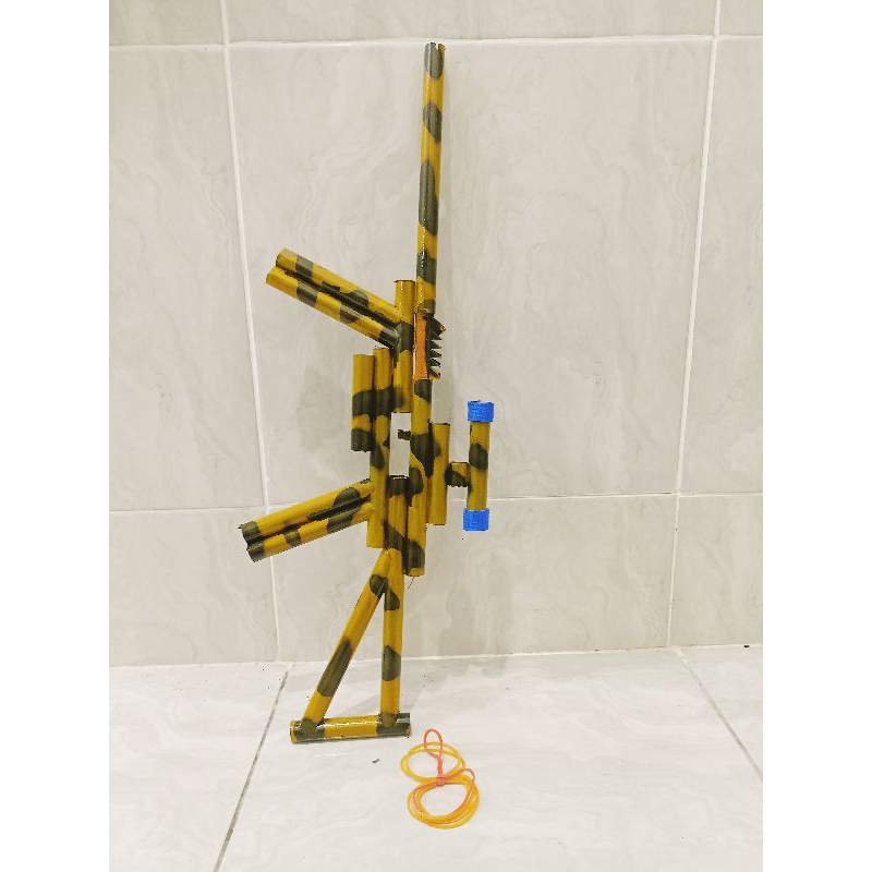 Mainan tembak PVC Peluru Karet /Pistol Mainan Anak Model Laras Panjang