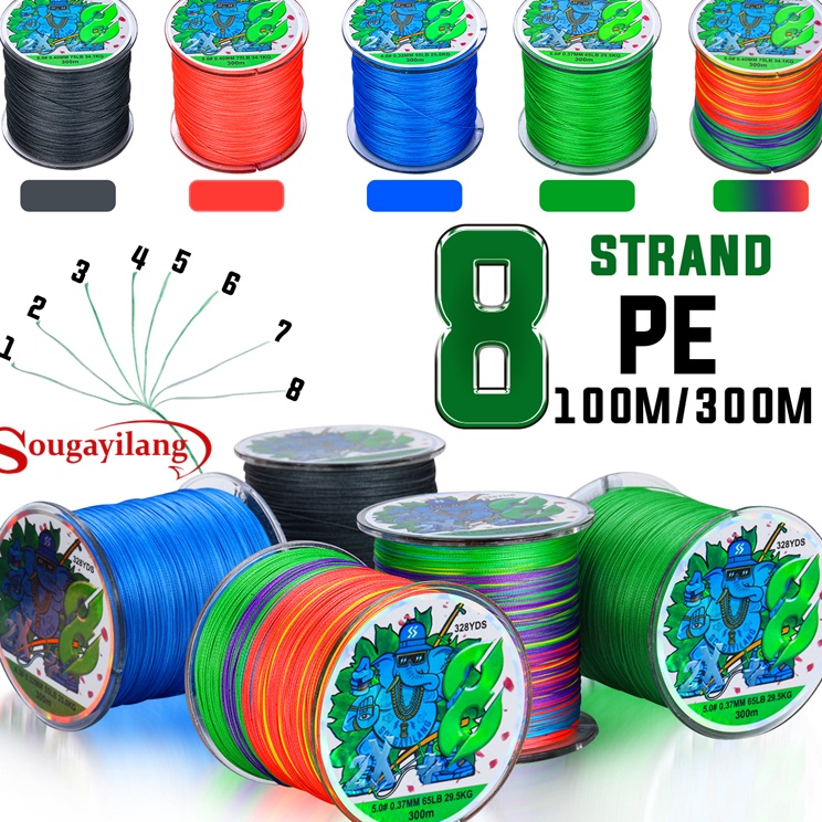 New Arrival  Sougayilang PE X8 Senar Pancing 3m Tali Pancing Line Senar Pancing