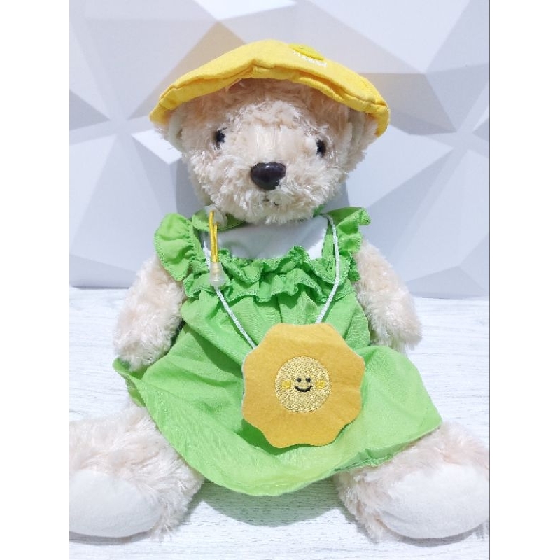BONEKA TEDDY BEAR KOSTUM NO BRAND -  ±45 CM - PRELOVED
