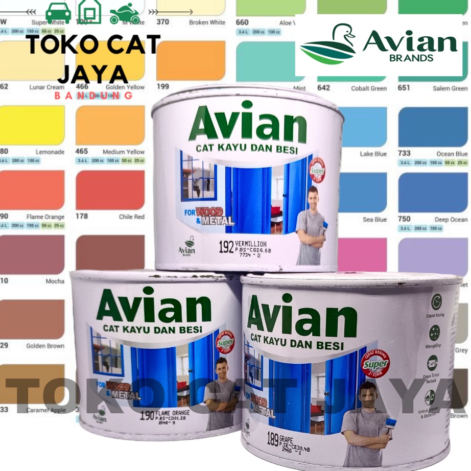 KF7 Cat AVIAN Cat Kayu Besi 5kg  45Lt  Avian 12 kg Warna Lengkap