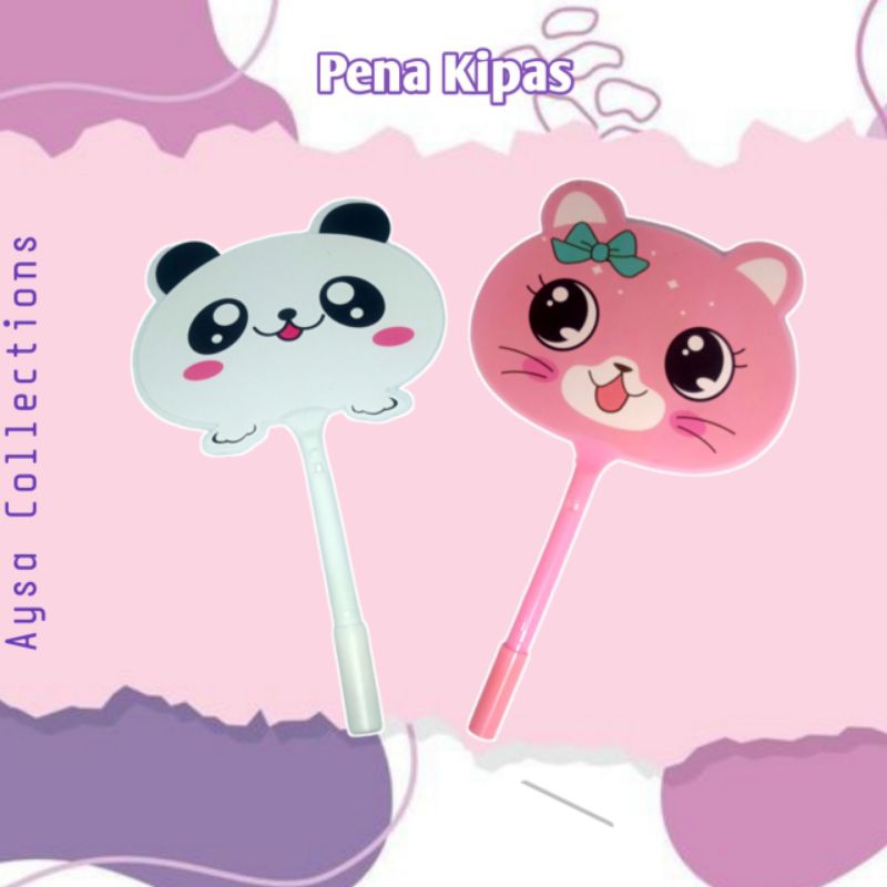 

(Aysa Collections) Pena gel kipas karakter lucu animal