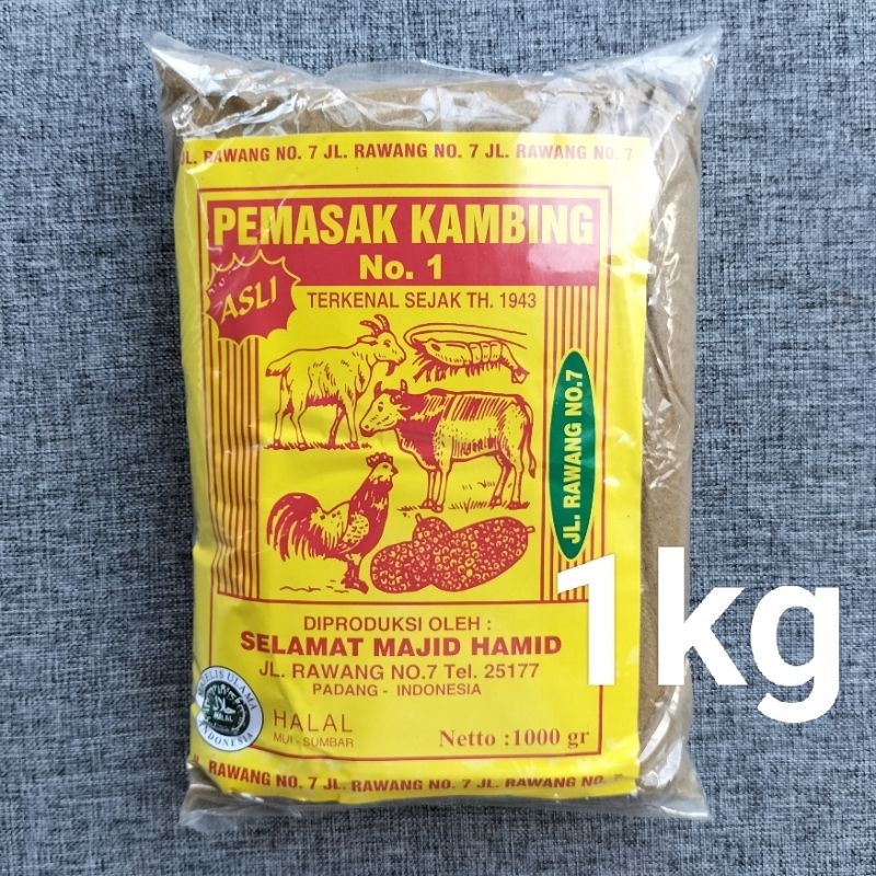 

Bumbu PEMASAK KAMBING asli SELAMAT MAJID HAMID 1.000 gr Padang Minang