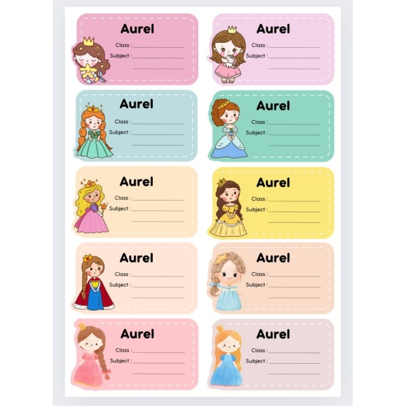 

Sticker Buku Mata Pelajaran Isi 40 Sticker Karakter Custom