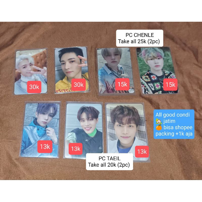 photocard nct dream jeno chenle renjun we young ac id card resonance glitch mode hot sauce hello fut