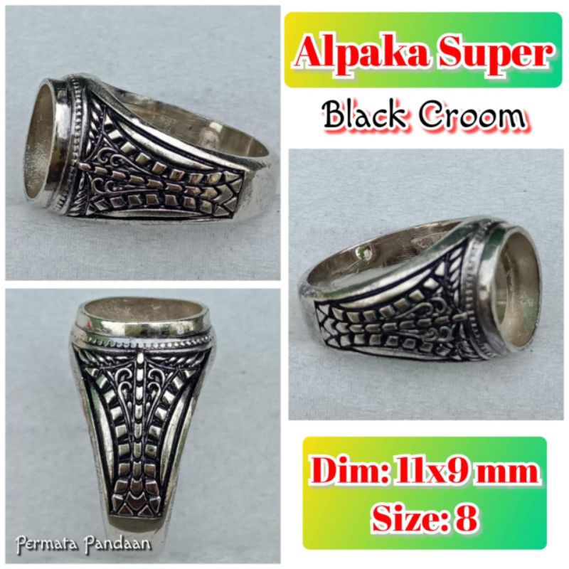 emban batu akik emban alpaka super ukir full.47