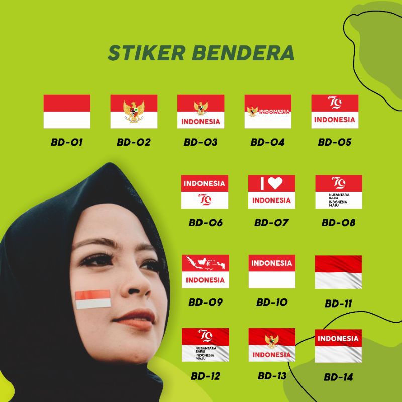 

[100PCS] STIKER BENDERA / STIKER INDONESIA / STIKER BENDERA PIPI TERMURAH / STICKER KEMERDEKAAN