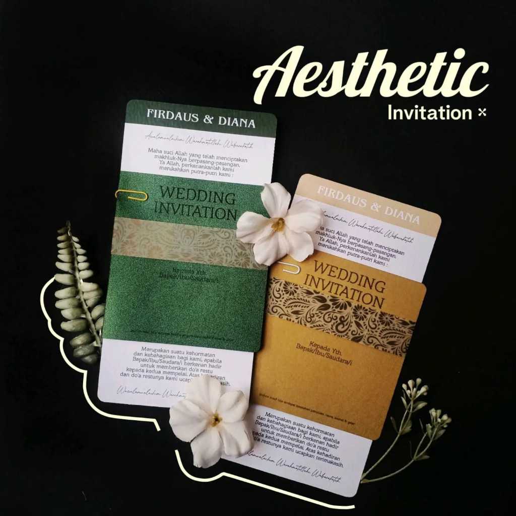 UNDANGAN PERNIKAHAN AESTHETIC | WEDDING INVITATION CUSTOM | WEDDING CARD PASPORT