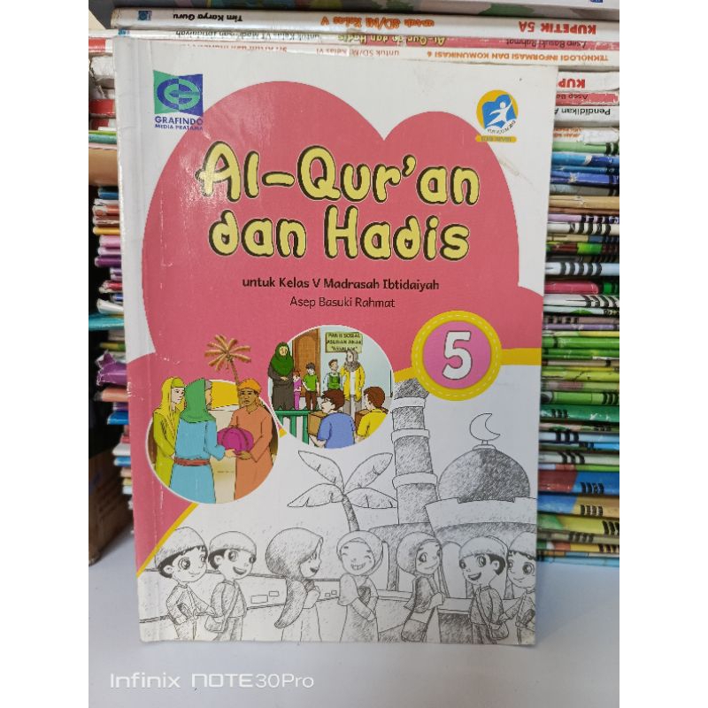 

Buku Alquran Hadis kurikulum 2013 edisi revisi kelas 5 SD penerbit Grafindo