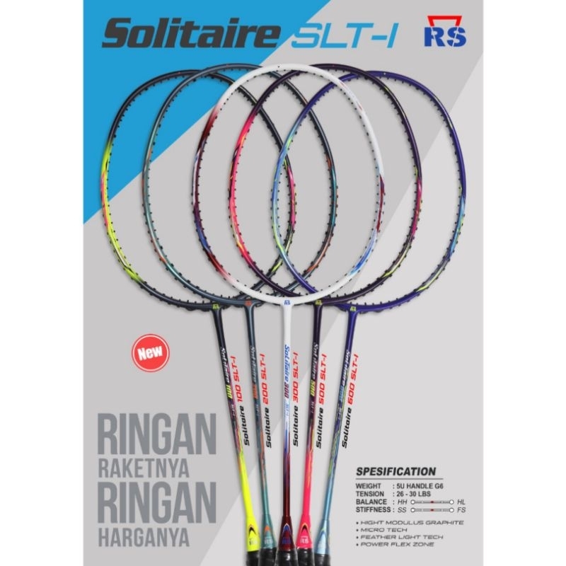 Raket Badminton RS Solitaire SLT 100 200 300 500 600