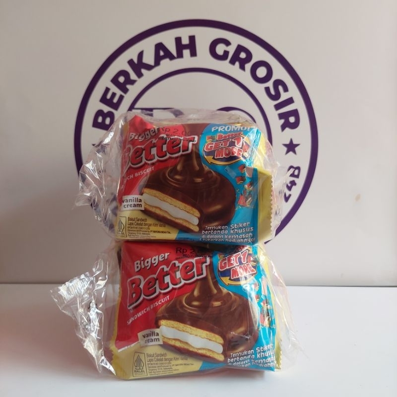 

BIGGER BETTER SANDWICH BISCUIT 1 pak isi 10pcs