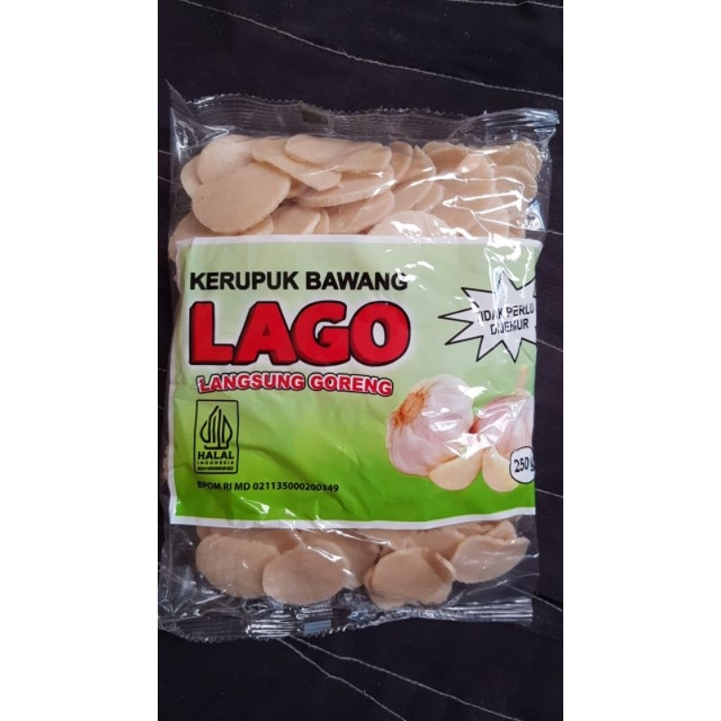 

kerupuk Lago rasa bawang 1/4kg