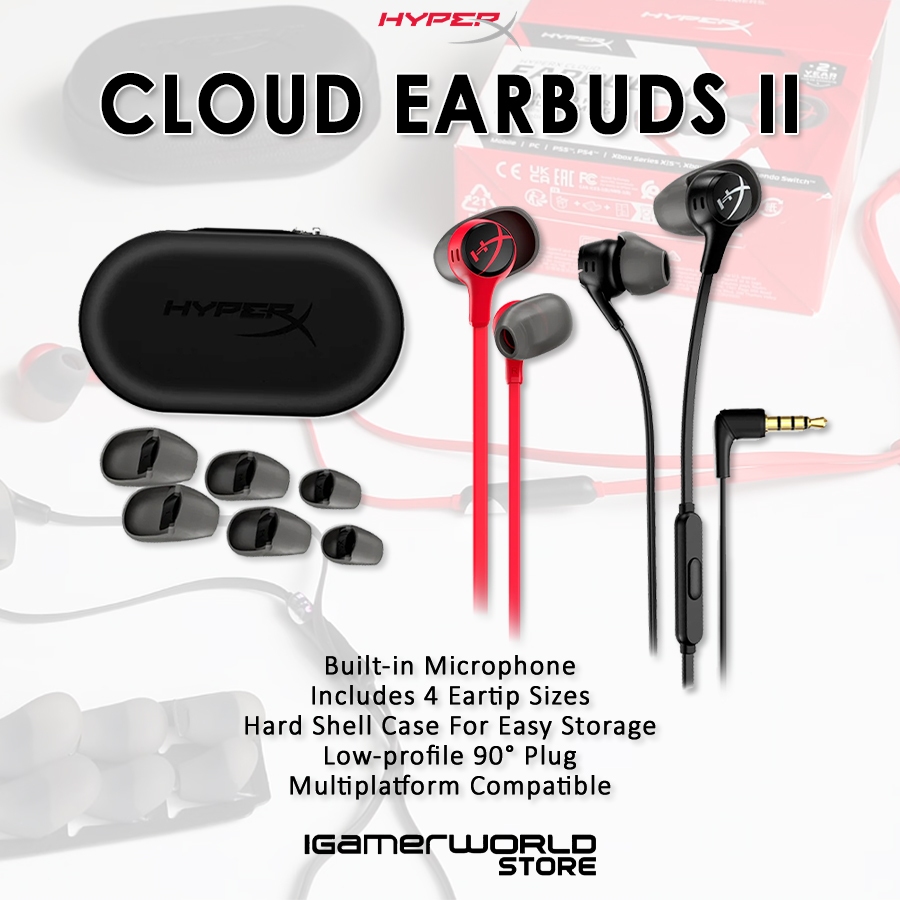 HyperX Cloud Earbuds II / Earbuds 2 Gaming Earphone