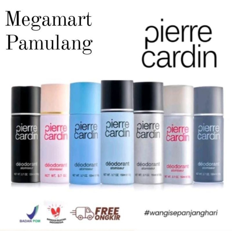 Pierre Cardin Deodorant Body Spray 150mL -   Deodoran Body Parfume BPOM Original