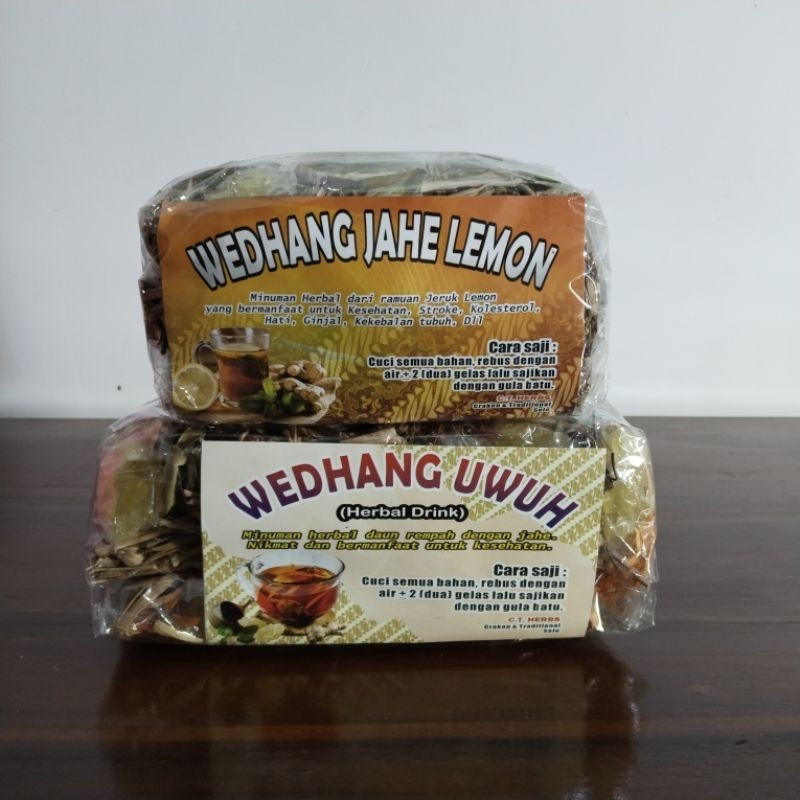 

PAKET BULDING 1 PACK WEDANG JAHE LEMON & WEDANG UWUH