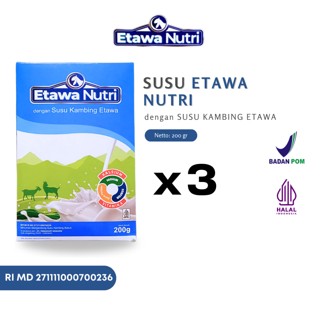

Paket 3 Hemat Susu Etawa Nutri untuk Mengatasi Pegal Linu dan Memperkuat Tulang
