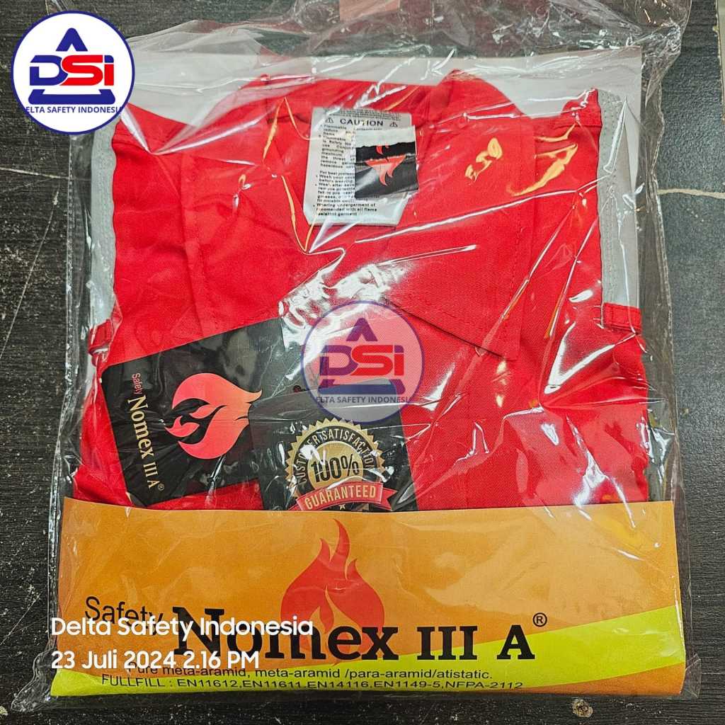 BAJU ANTI API NOMEX IIIA MERAH / WEARPACK COVERALL NOMEX 3A ORIGINAL