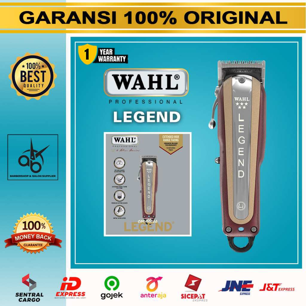 Wahl Legend Cordless Alat Cukur Rambut Tanpa Kabel Hair Clipper Professional Barbershop