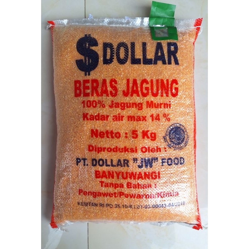 

Beras Jagung Dollar 5KG | Beras Jagung Dollar Premium | Beras Jagung Murni | Beras Jagung Karungan | Corn Rice | Corn Rice Dollar Premium