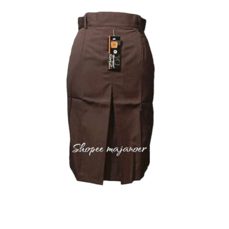Rok Span Pramuka Coklat Pendek, Rok Span Putih Pendek, Rok Span Hitam Pendek semua untuk SMA Belah 1