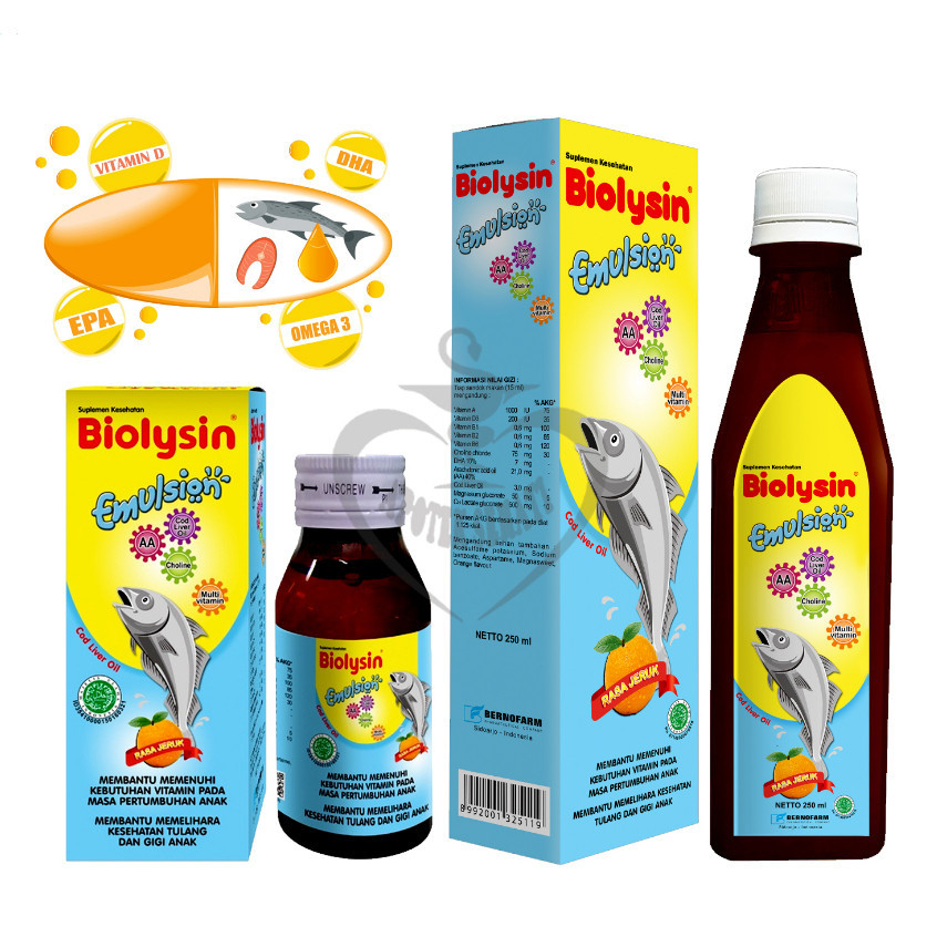 Biolysin Emulsion Minyak Ikan Suplemen Vitamin Anak