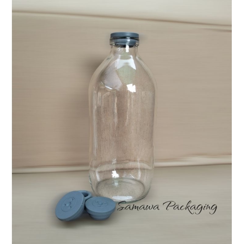 Botol Kaca bening Botol Asi 500ml