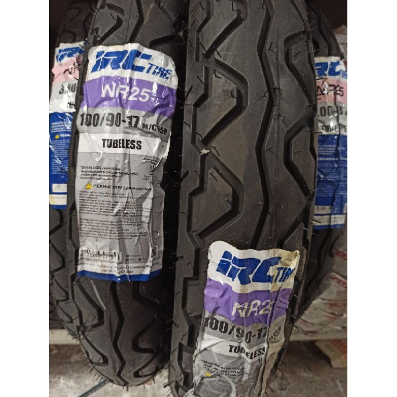 BAN LUAR IRC 100/90-17 NR25 BAN IRC TUBELESS RING 17