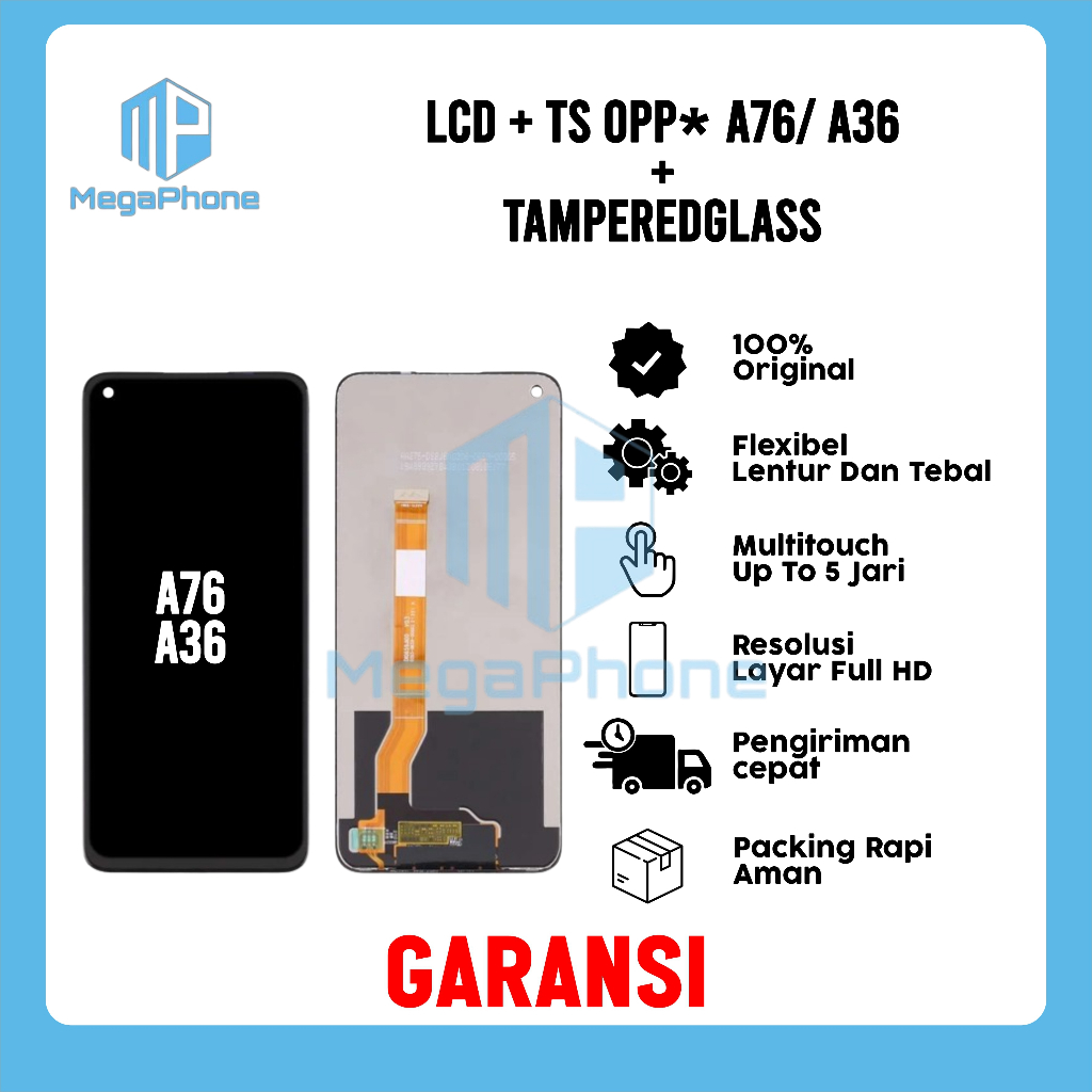 LCD + TG OPPO A76/ A36 ORI FULLSET GARANSI