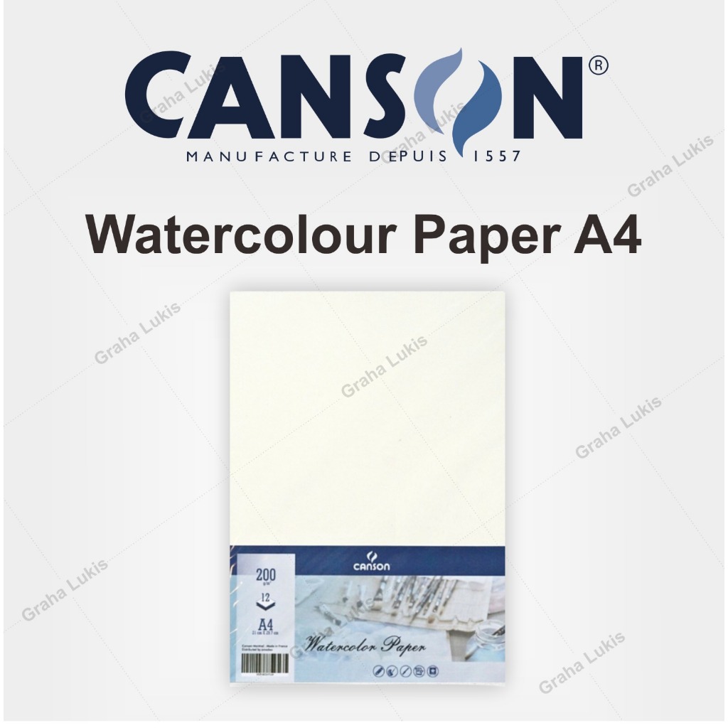 

SLM7 Canson Watercolor Paper A4 200gsm / Canson Montval A4
