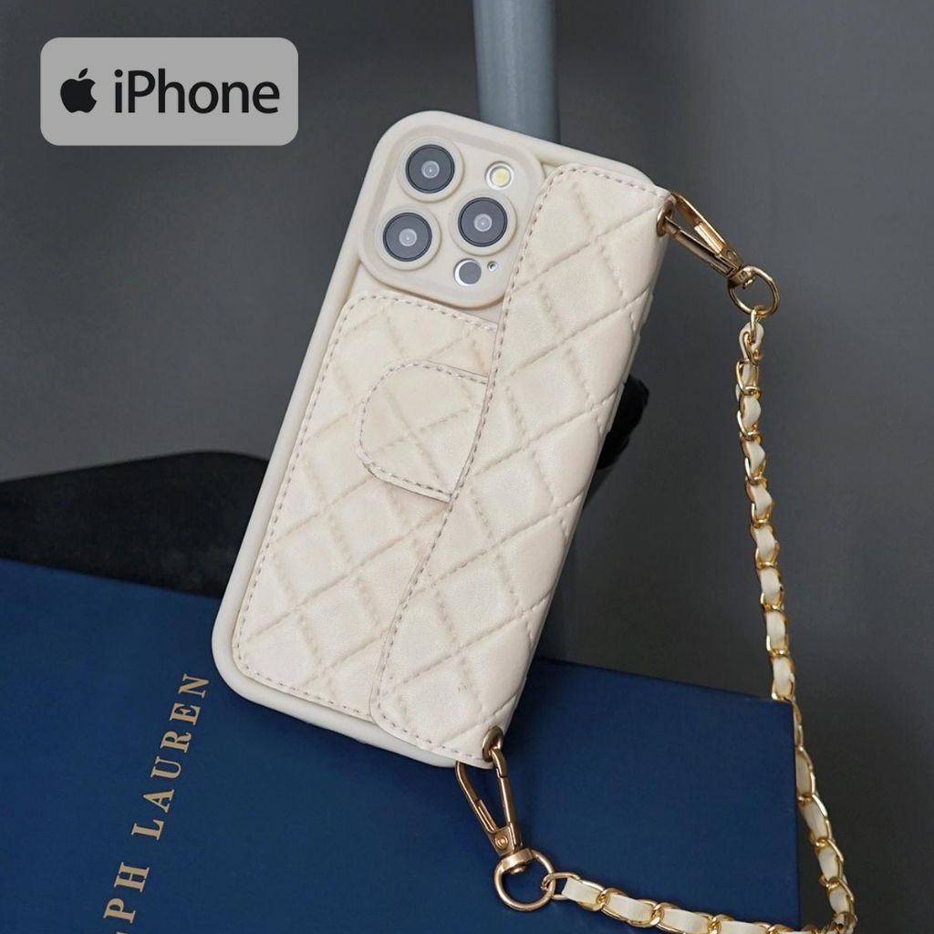 Casing Rantai Dompet For All Type HP Iphone XS XR 11 12 13 14 15 Casing stand phone estetik