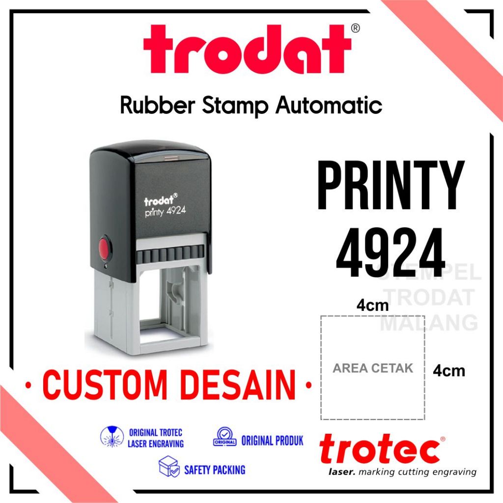 

Stempel Trodat 4924 (stempel warna otomatis, original trodat)