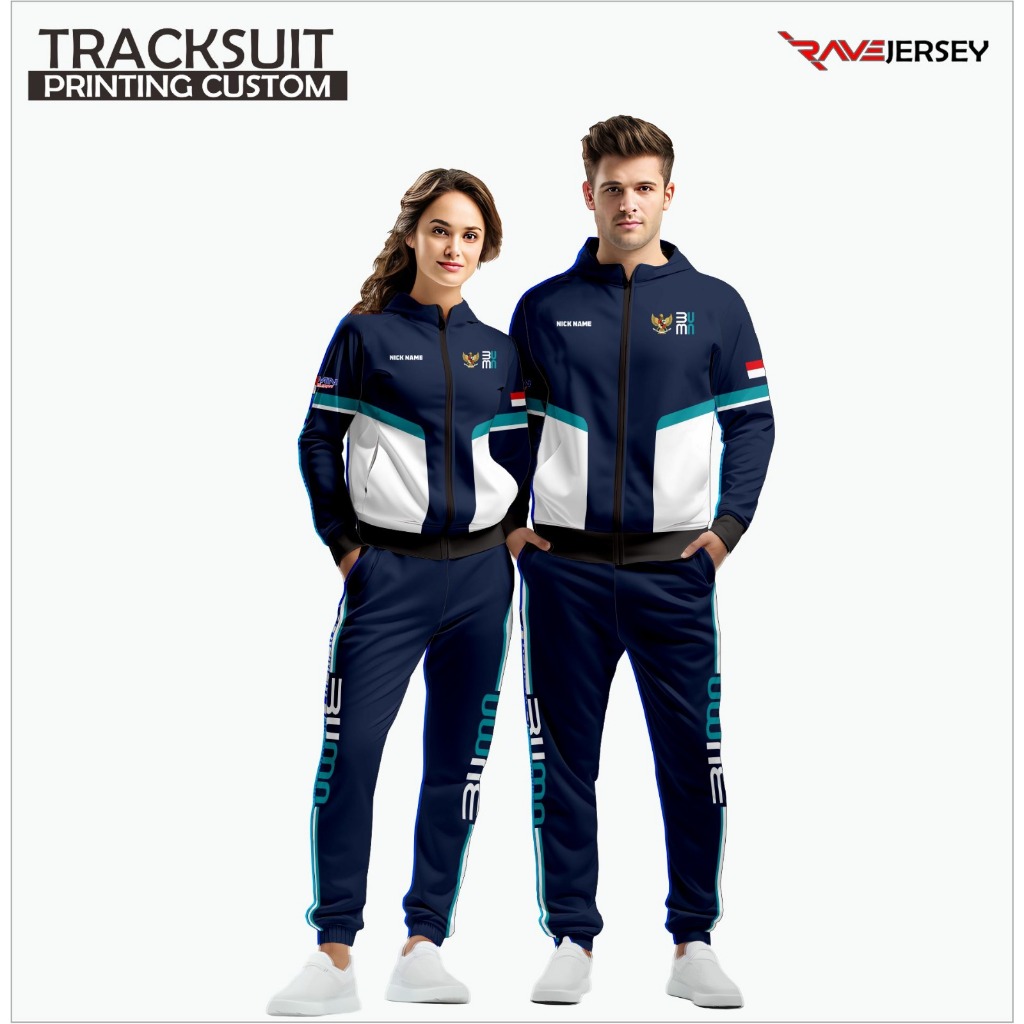 TRACKSUIT BUMN PRINTING CUSTOM, JAKET KONTINGEN PRINTING, STELAN JAKET FULL PRINTING  CUSTOM