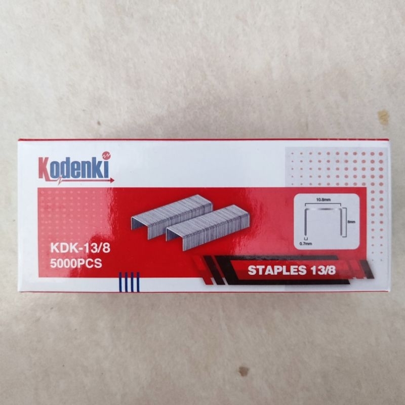 

Isi Ulang Refil Refill Steples Staples Jok Tembak Staple Stepler Gun 13/8 1 3/8 Kodenki KDK-13/8