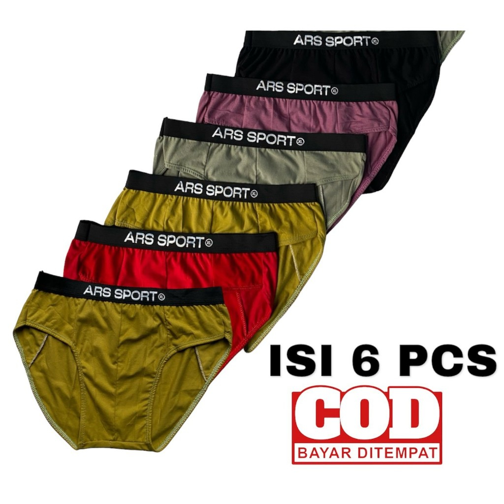 6 pcs celana dalam pria dewasa - cdpria - celana dalam laki laki
