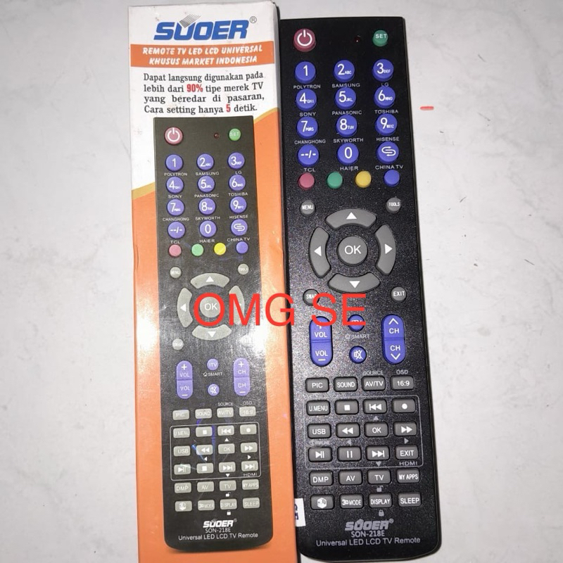 remote tv led lcd SON 218E SOUER