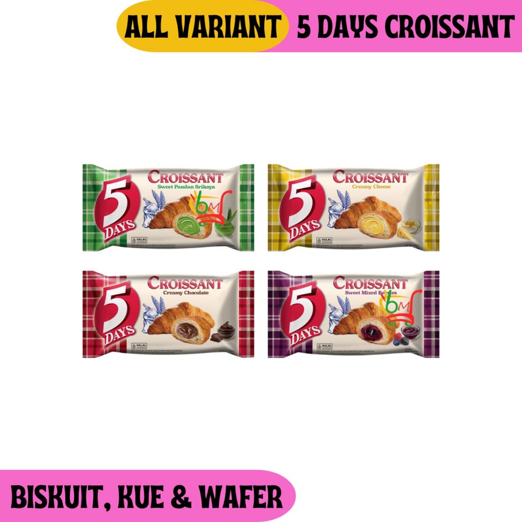 

5 Days Croissant Roti Ala Prancis untuk Sarapan All Variant