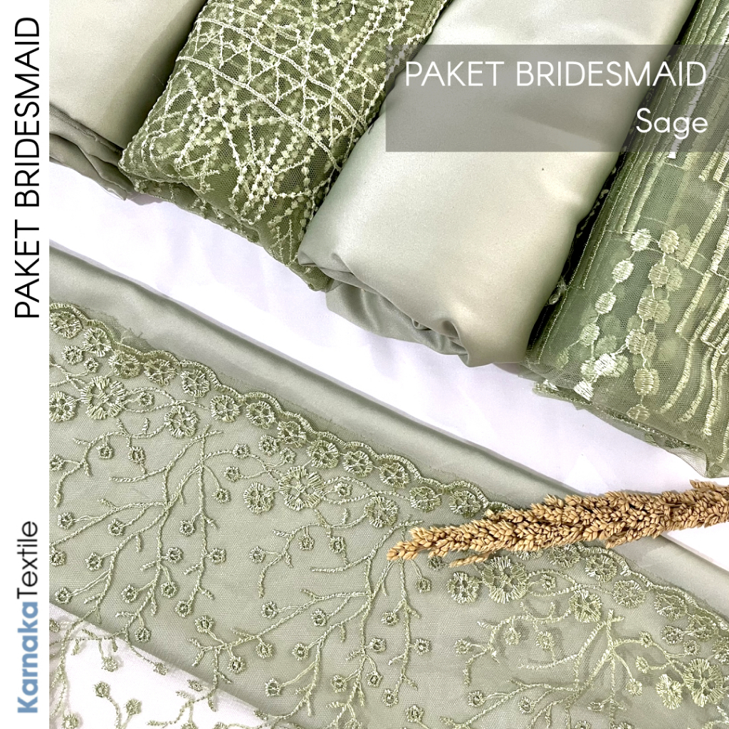 Kain Bridesmaid Seragaman Paket Kain Seragam Bridesmaid Lamaran Keluarga Satin Kebaya Brokat Warna S